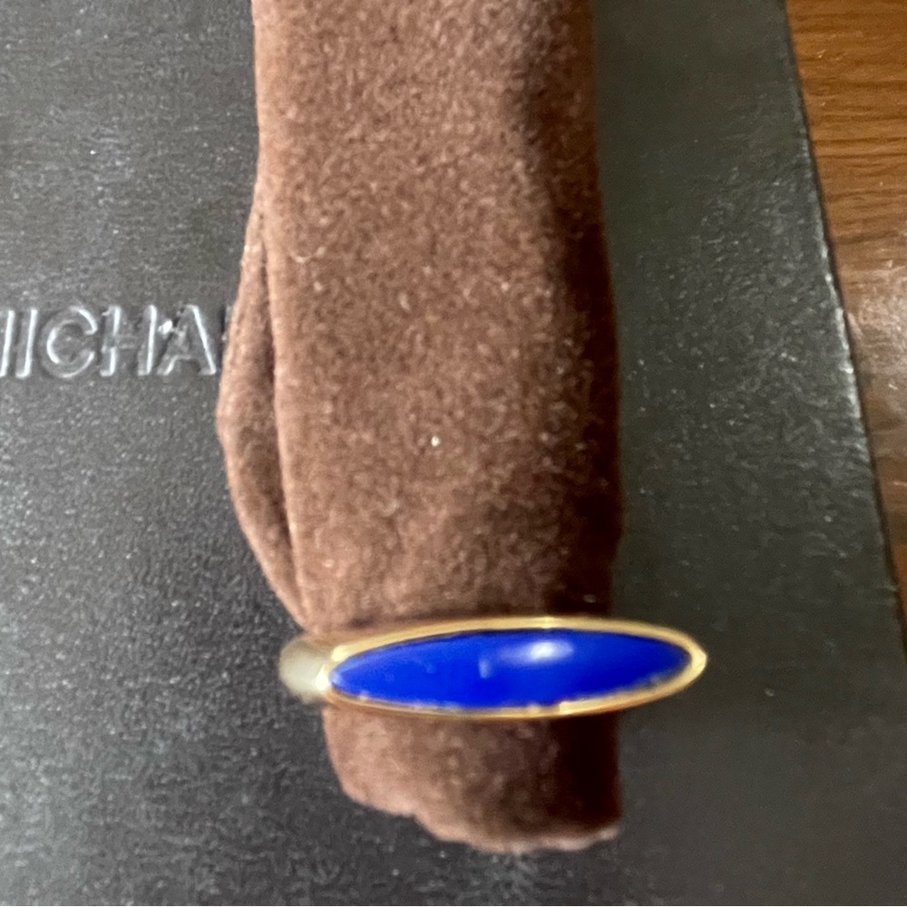 Blue and Gold Women's Ring